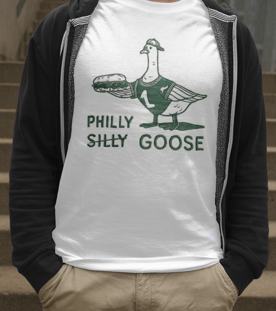 Philly Silly Goose Philadelphia Phillies Eagles T-Shirt