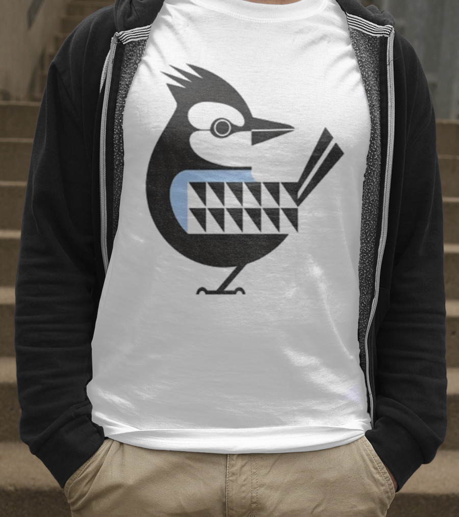 Toronto Blue Jays Retro Blue Bird Baseball Illustration T-Shirt