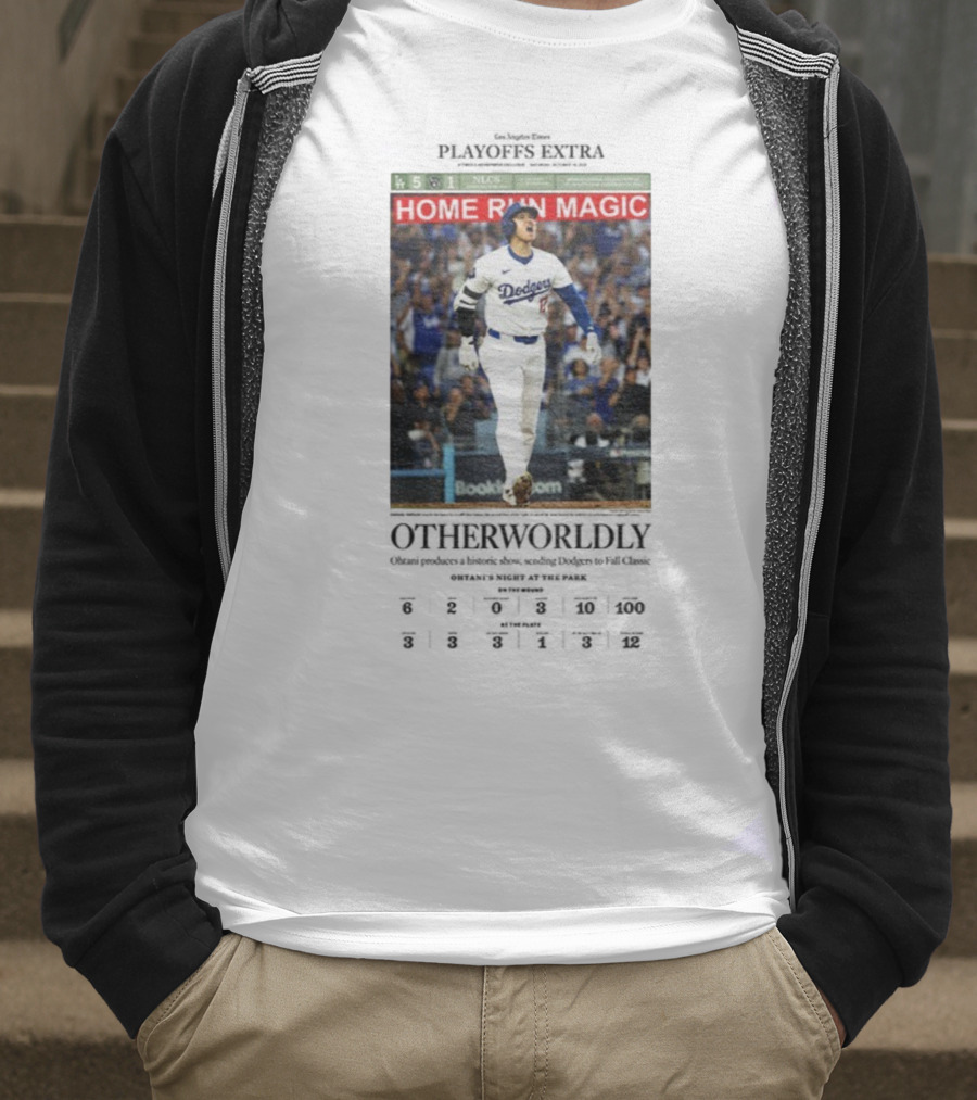 Dodgers NLCS Playoff Extra Shohei Ohtani Home Run Magic 2025 Victory Highlights T-Shirt