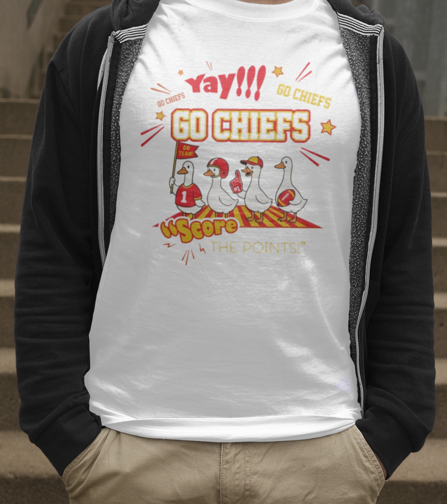 Yay Go Chiefs Score The Points Go Team Yay 2025 T-Shirt