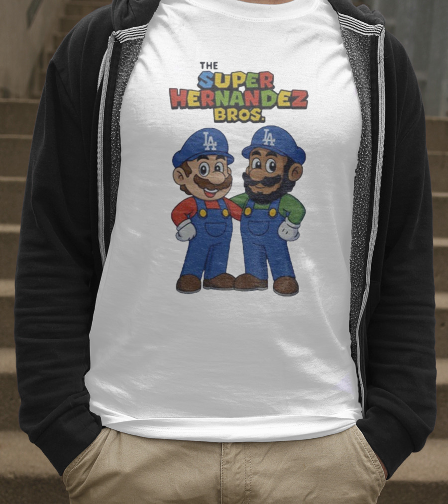 The Super Hernandez Bros LA Baseball Theme T-Shirt