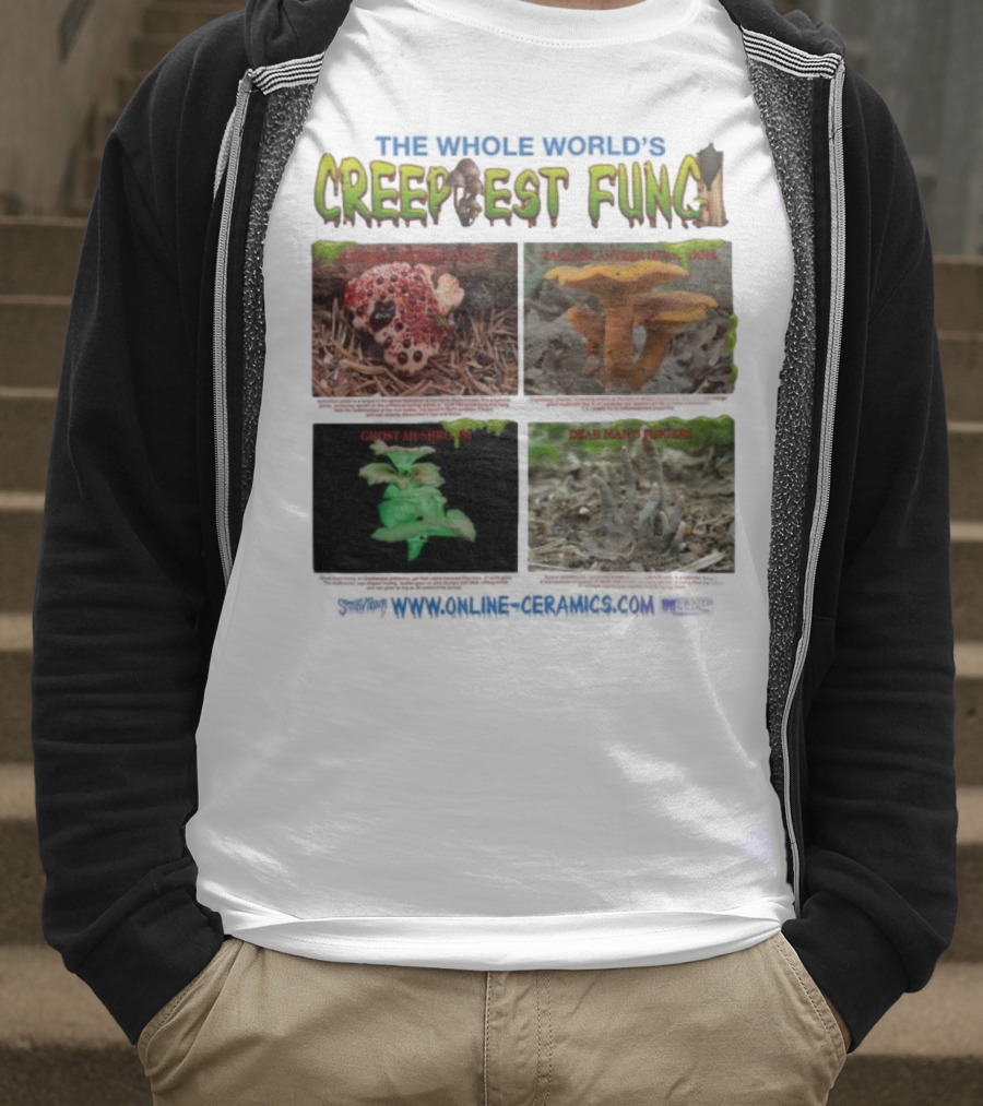 THE WHOLE WORLD'S CREEPIEST FUNG DEAD MAN'S FINGERS BLEEDING TOOTH MUSHROOM理念 T-Shirt