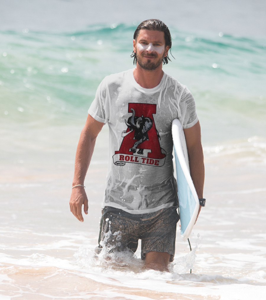 Vintage Roll Tide Alabama Crimson Tide Elephant Retro A T-Shirt