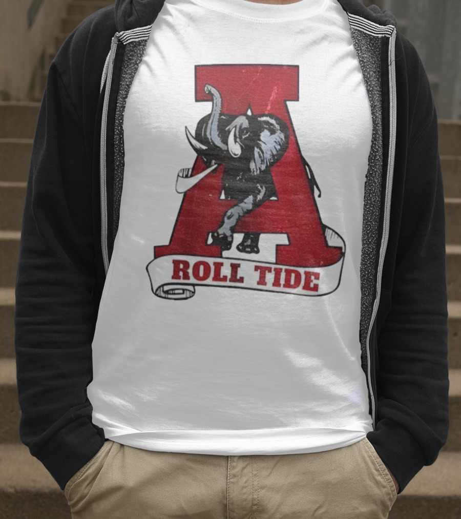 Vintage Roll Tide Alabama Crimson Tide Elephant Retro A T-Shirt