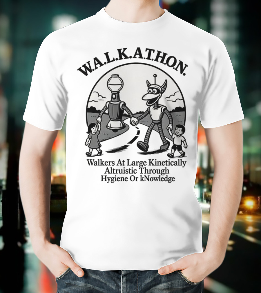 W.A.L.K.A.T.H.O.N. Walkers At Large Kinetically Altruistic Through Hygiene Or Knowledge T-Shirt