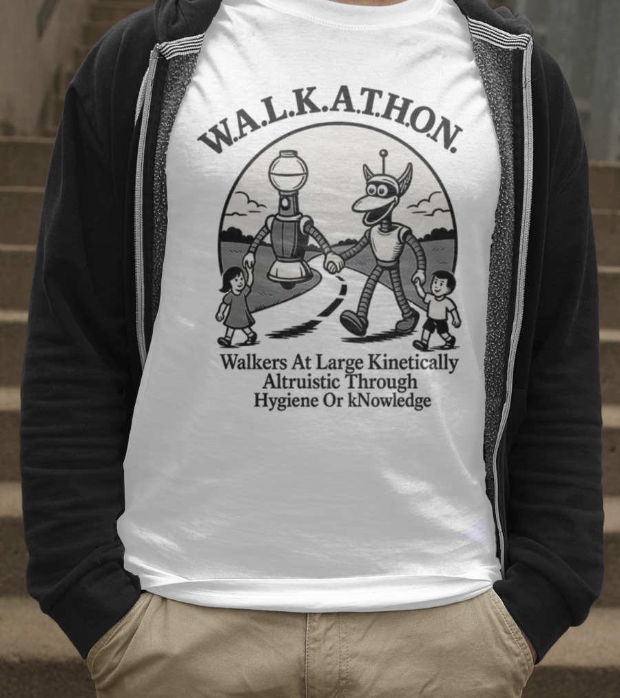 W.A.L.K.A.T.H.O.N. Walkers At Large Kinetically Altruistic Through Hygiene Or Knowledge T-Shirt
