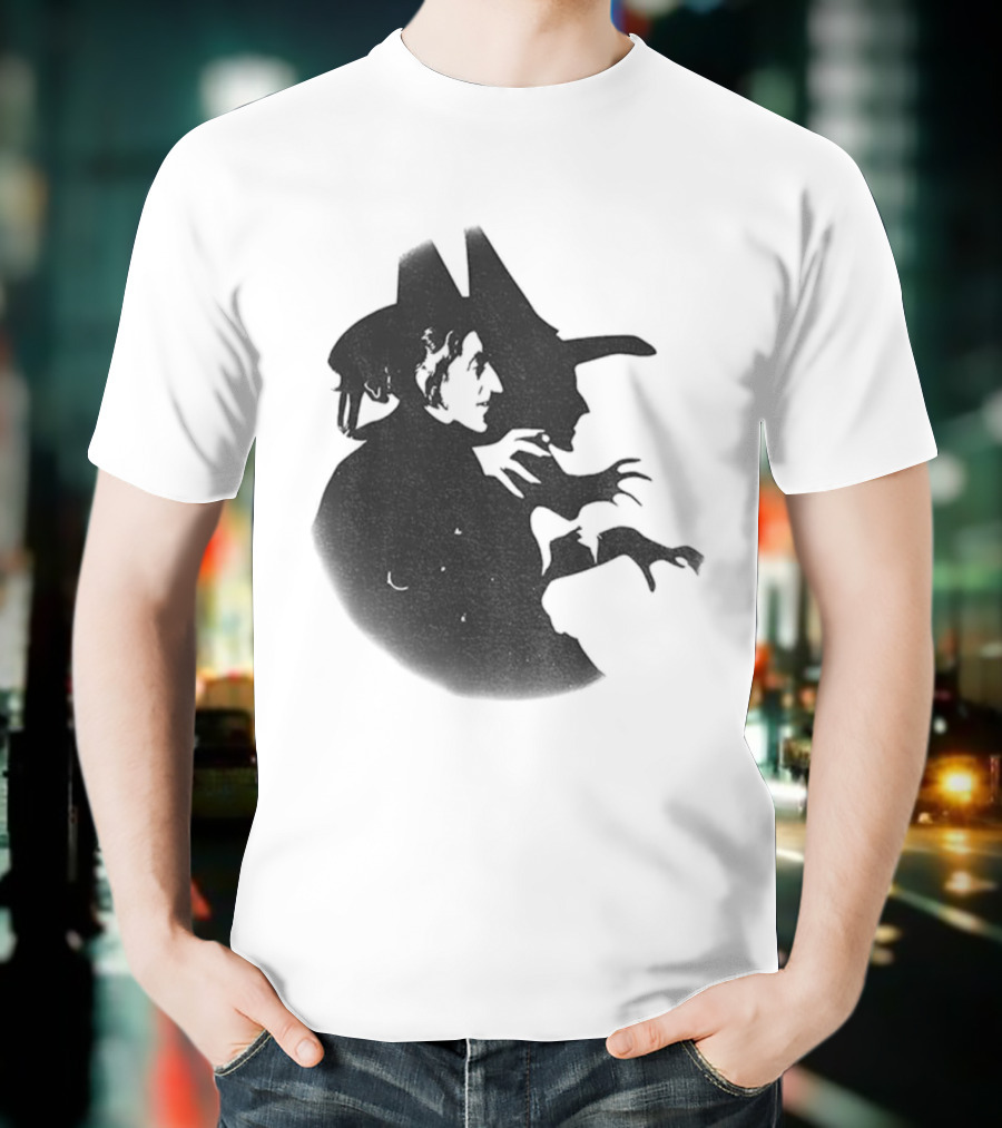 Wicked Witch Of The West Silhouette Halloween Oz Wizard T-Shirt