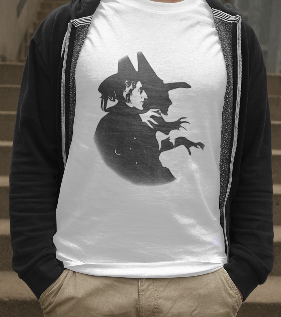 Wicked Witch Of The West Silhouette Halloween Oz Wizard T-Shirt