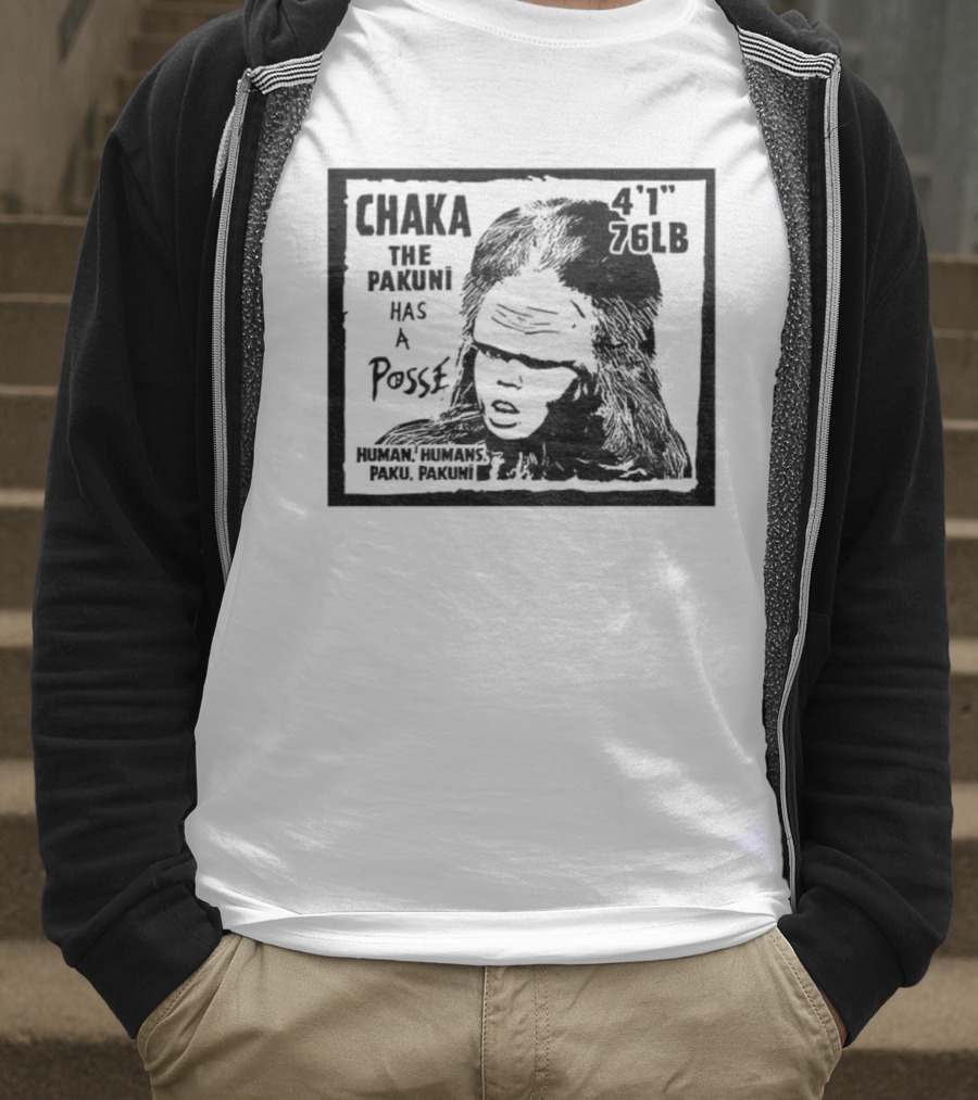 Chaka The Pakuni Has A Posse 4' 96lb Famous Pushead Style T-Shirt