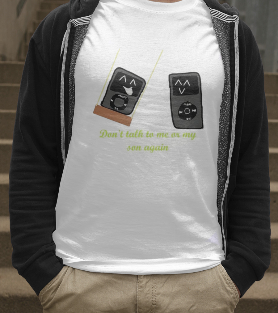 Don’t Talk To Me Or My IPod Again Cute Drawing T-Shirt