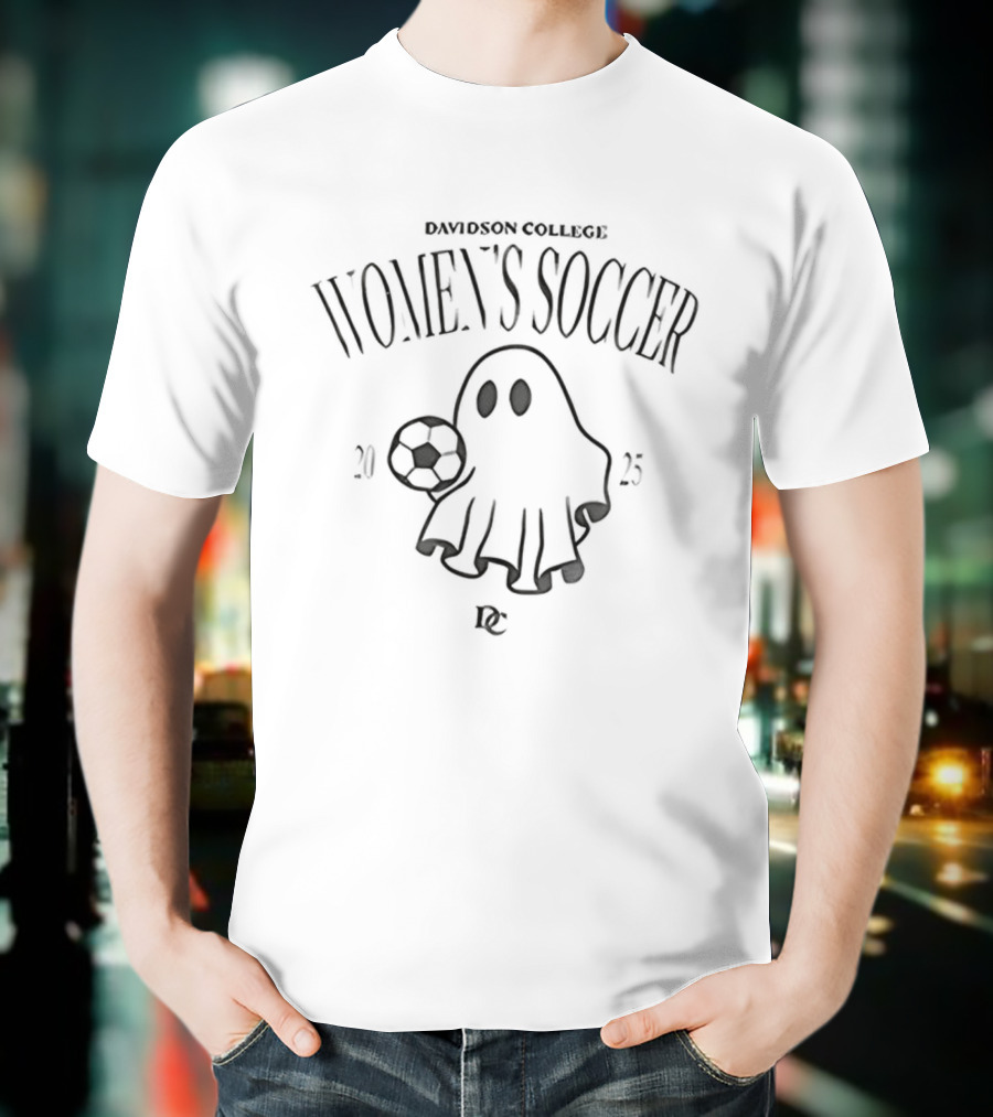 Davidson College Women's Soccer Ghost 2025 T-Shirt