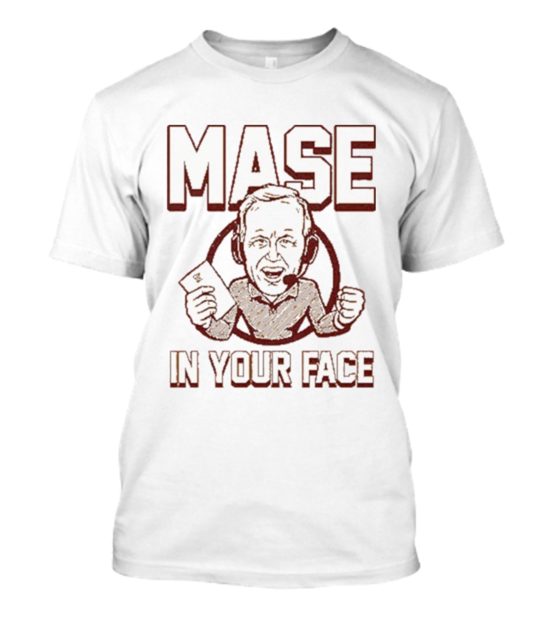 Mase In Your Face Coach Glen Mason Cartoon Style T-Shirt