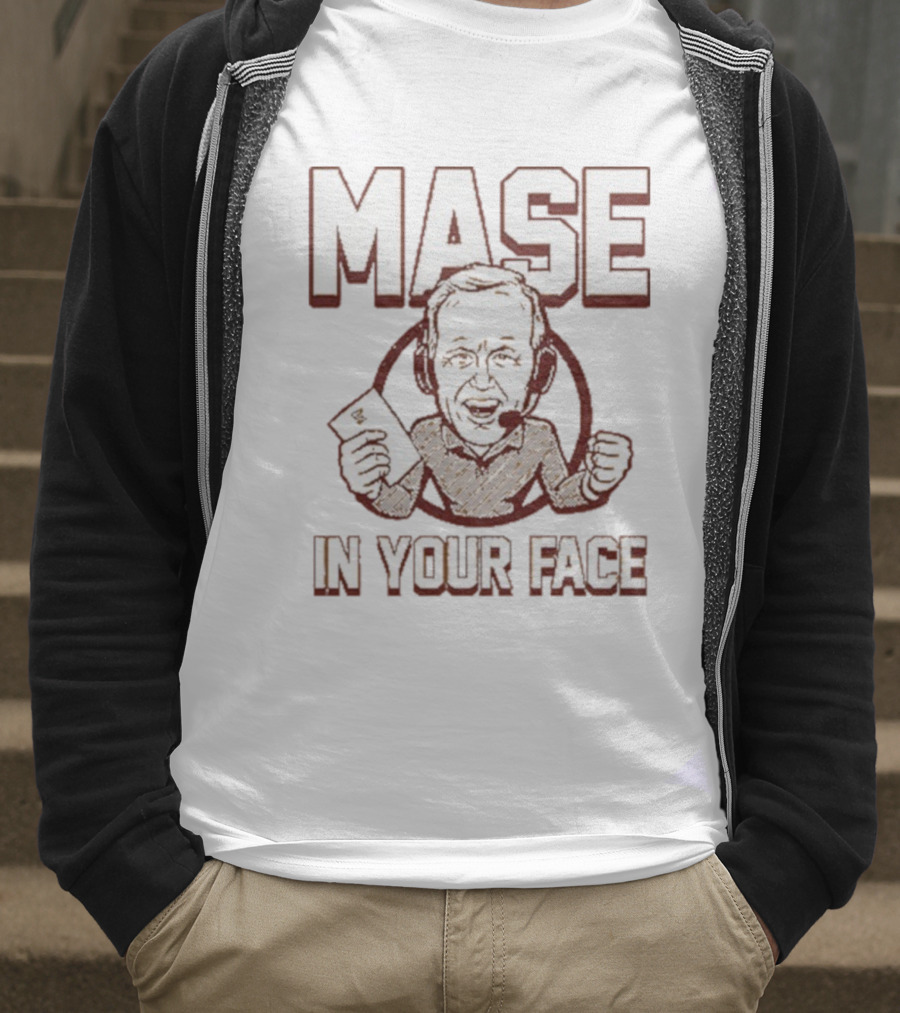 Mase In Your Face Coach Glen Mason Cartoon Style T-Shirt