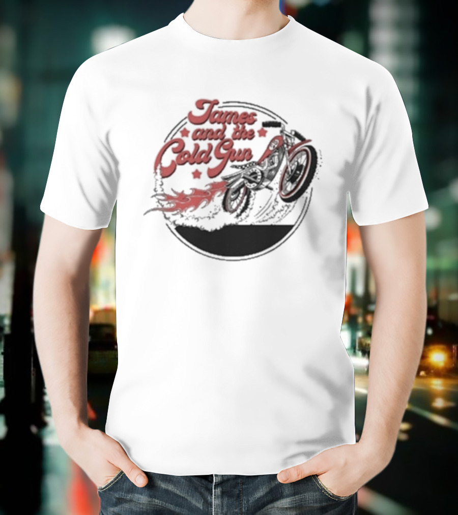 James And The Cold Gun Cut The Breaks Motor Bike T-Shirt