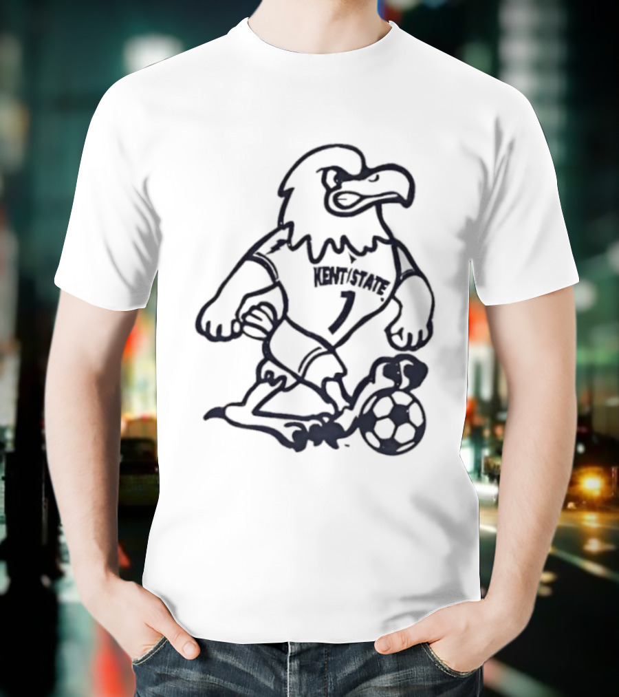 Kent State Eagle Soccer Mascot T-Shirt