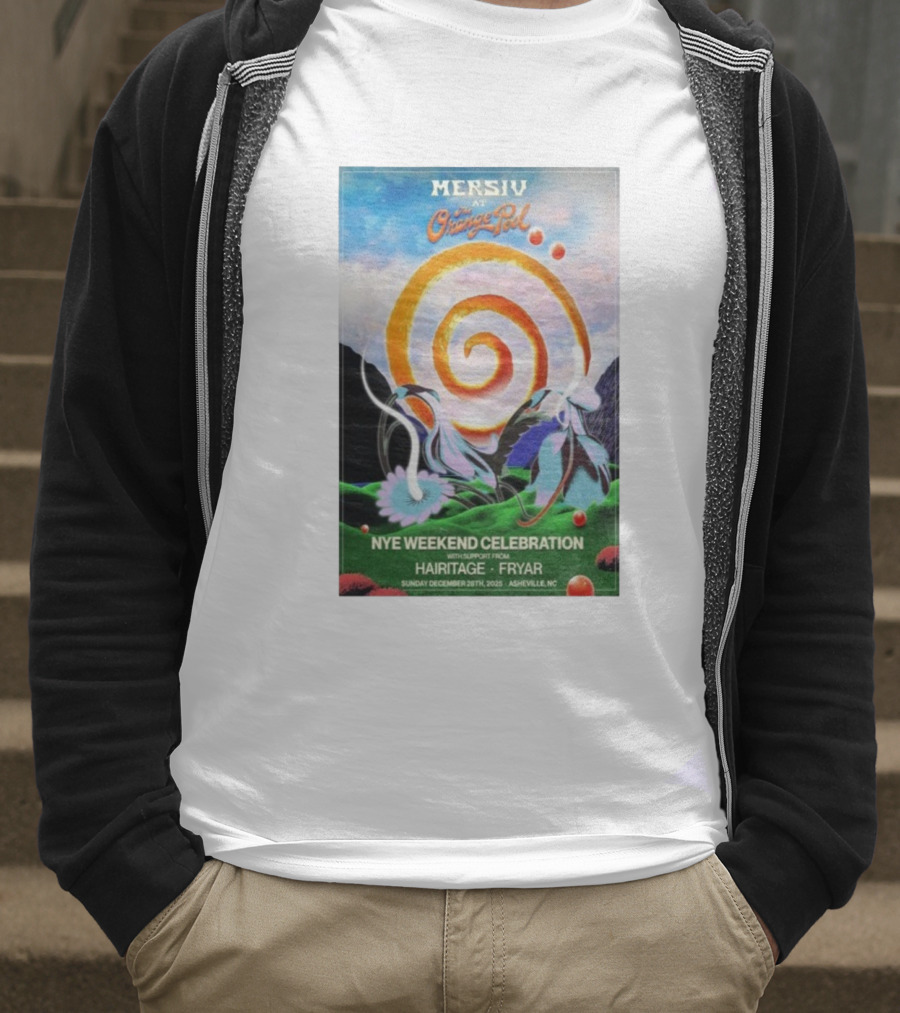 Mersiv At Orange Peel NYE Weekend Celebration Asheville NC December 28 2025 Hairitage And Fryar T-Shirt