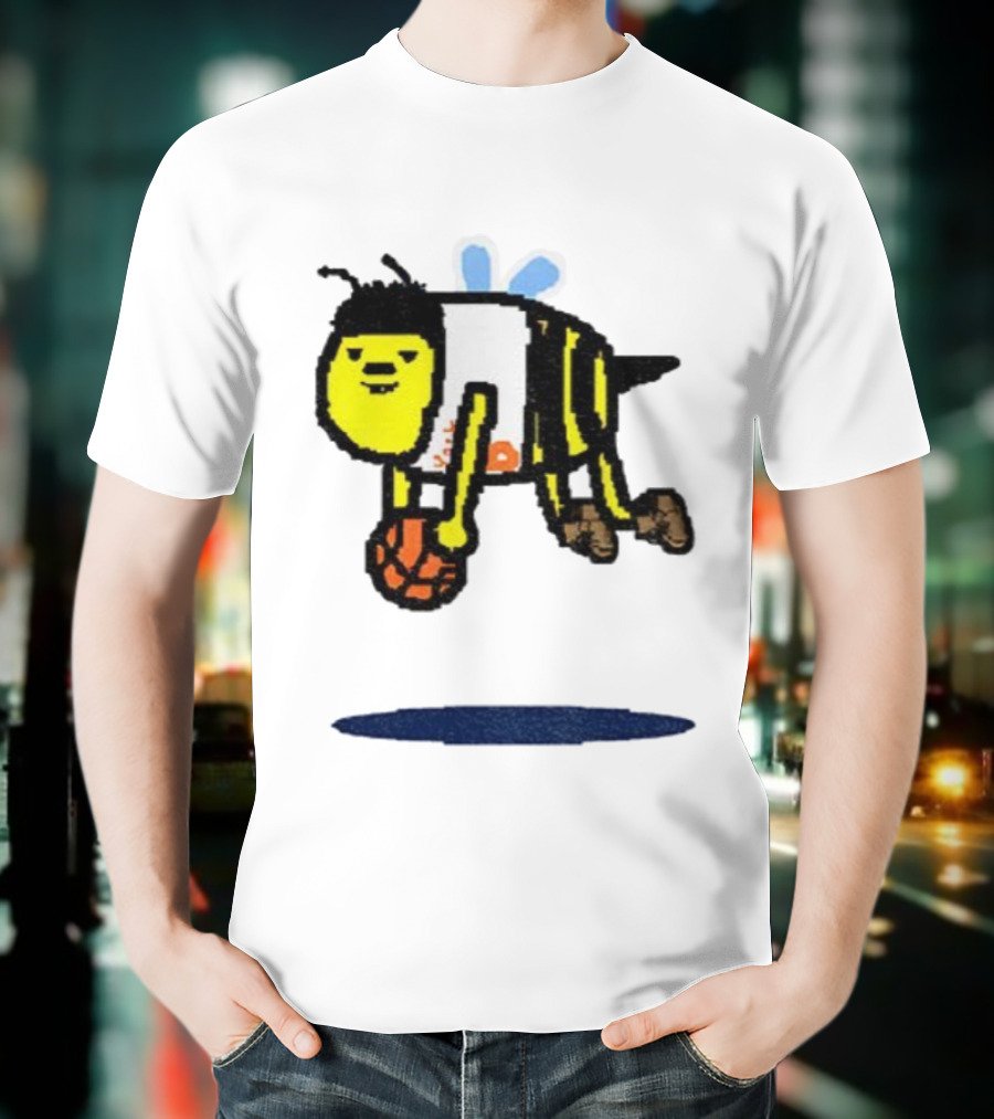 OG Anuno-bee Dribbling Basketball Knicks Paint Style T-Shirt