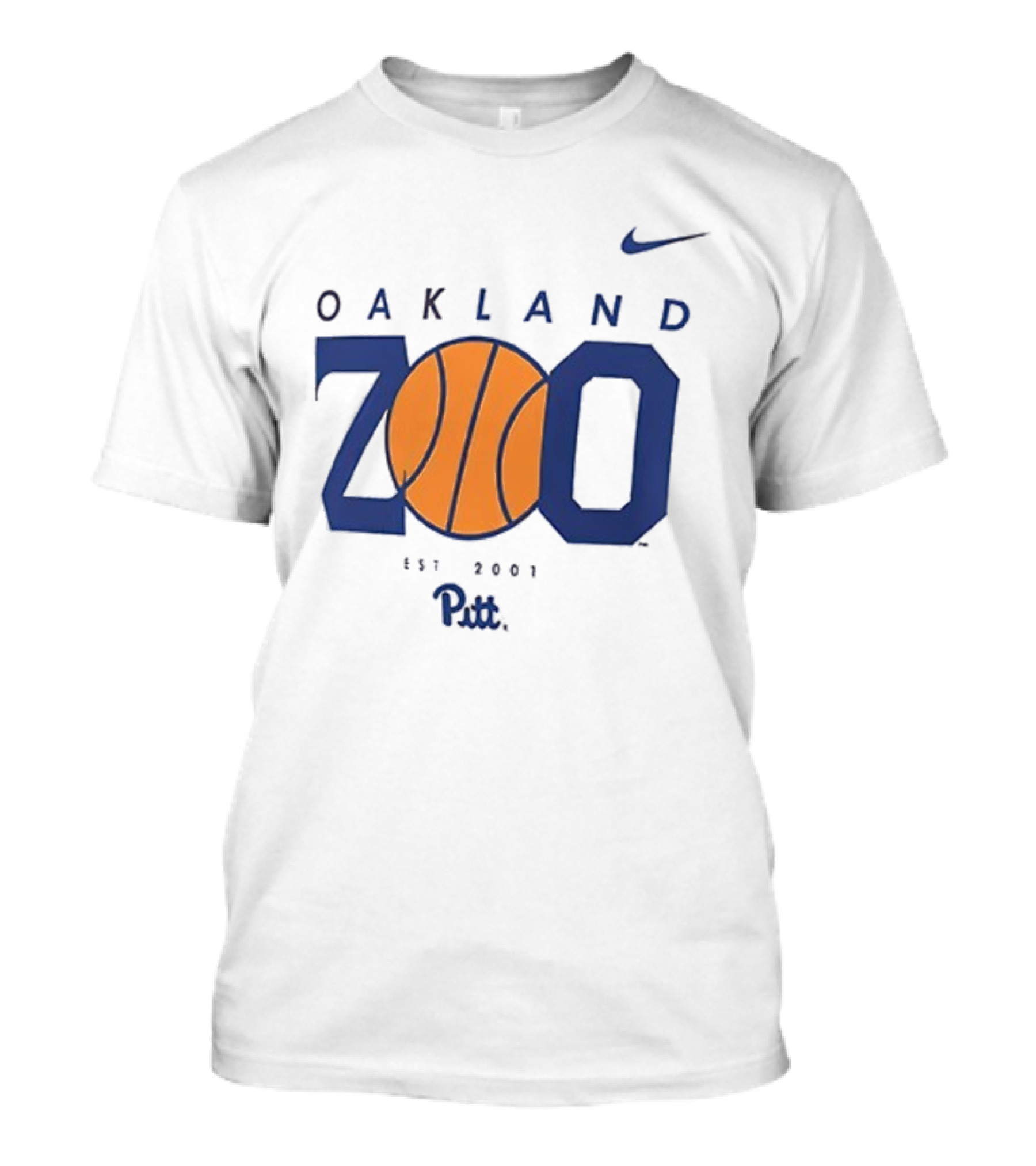 Pitt Oakland Zoo Basketball 2025 Est 2001 Nike T-Shirt