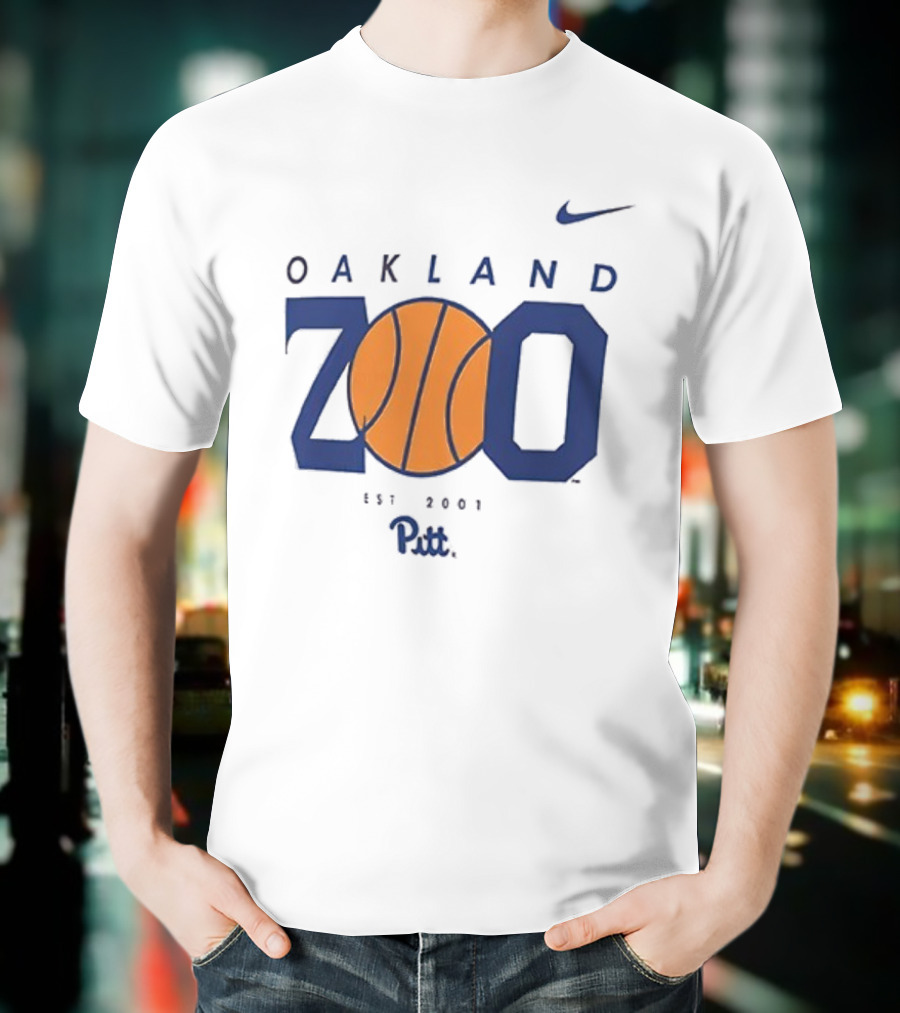 Pitt Oakland Zoo Basketball 2025 Est 2001 Nike T-Shirt