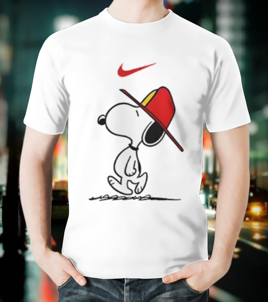 Snoopy Firefighter Nike Once Upon A Time I Was Innocent Then I Joined The Fire Department T-Shirt
