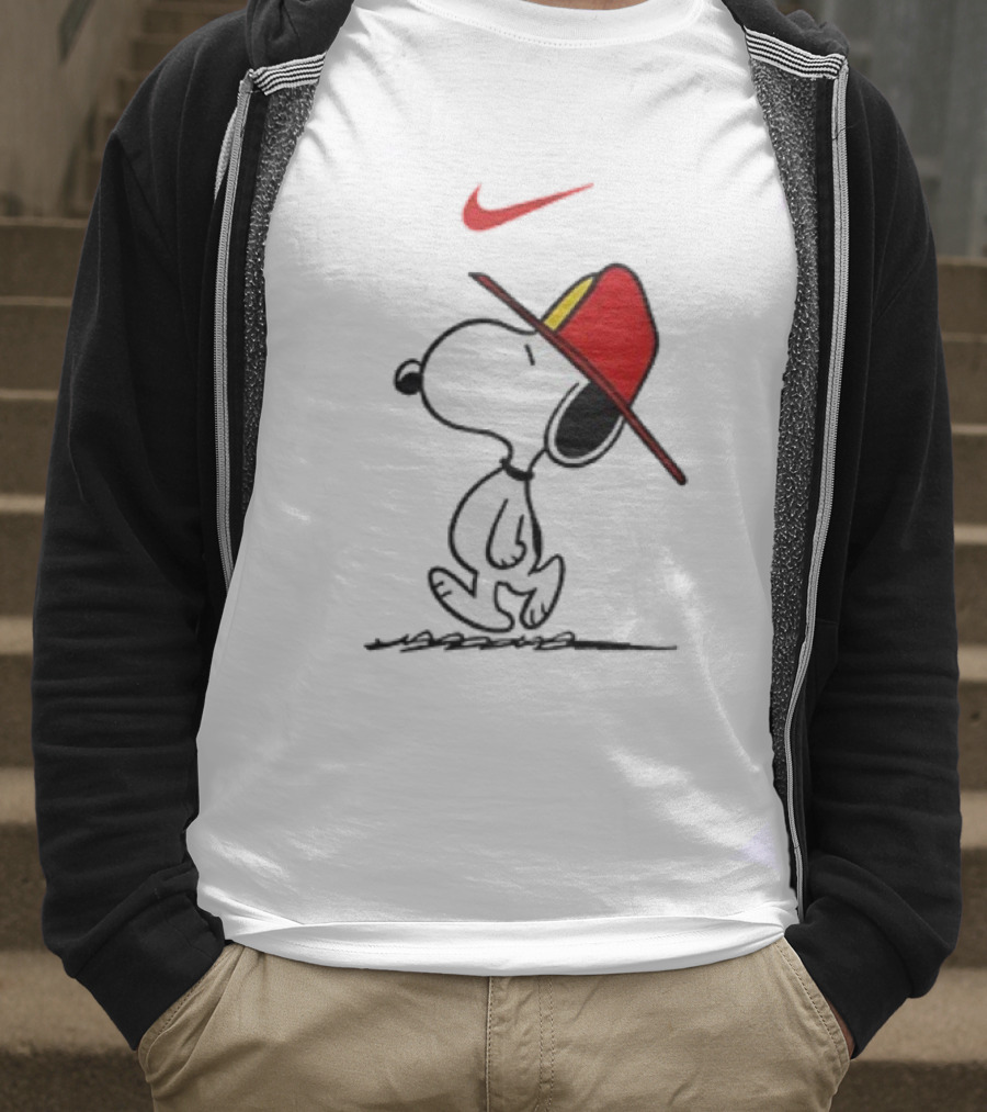 Snoopy Firefighter Nike Once Upon A Time I Was Innocent Then I Joined The Fire Department T-Shirt