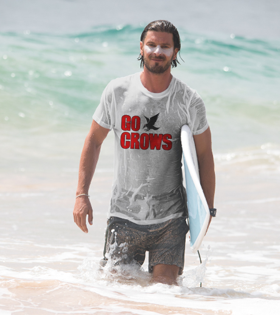 Tom Welling Go Crows Football Enthusiast Ravens Team Spirit T-Shirt