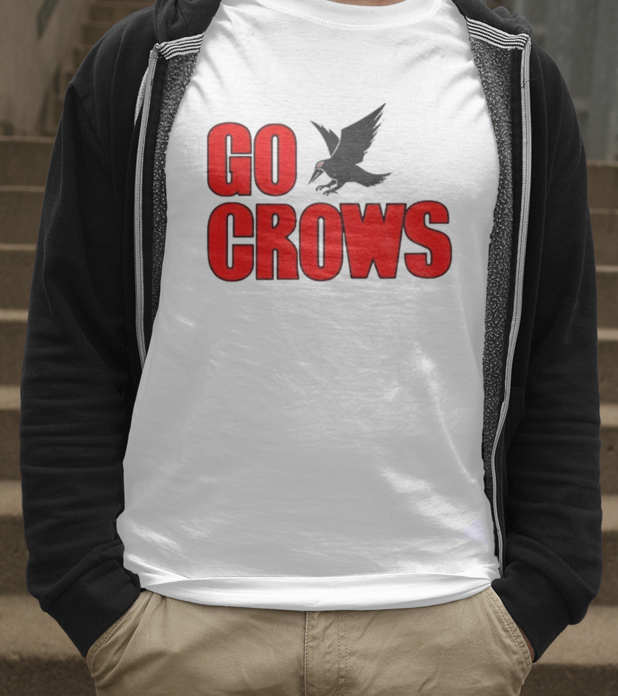 Tom Welling Go Crows Football Enthusiast Ravens Team Spirit T-Shirt