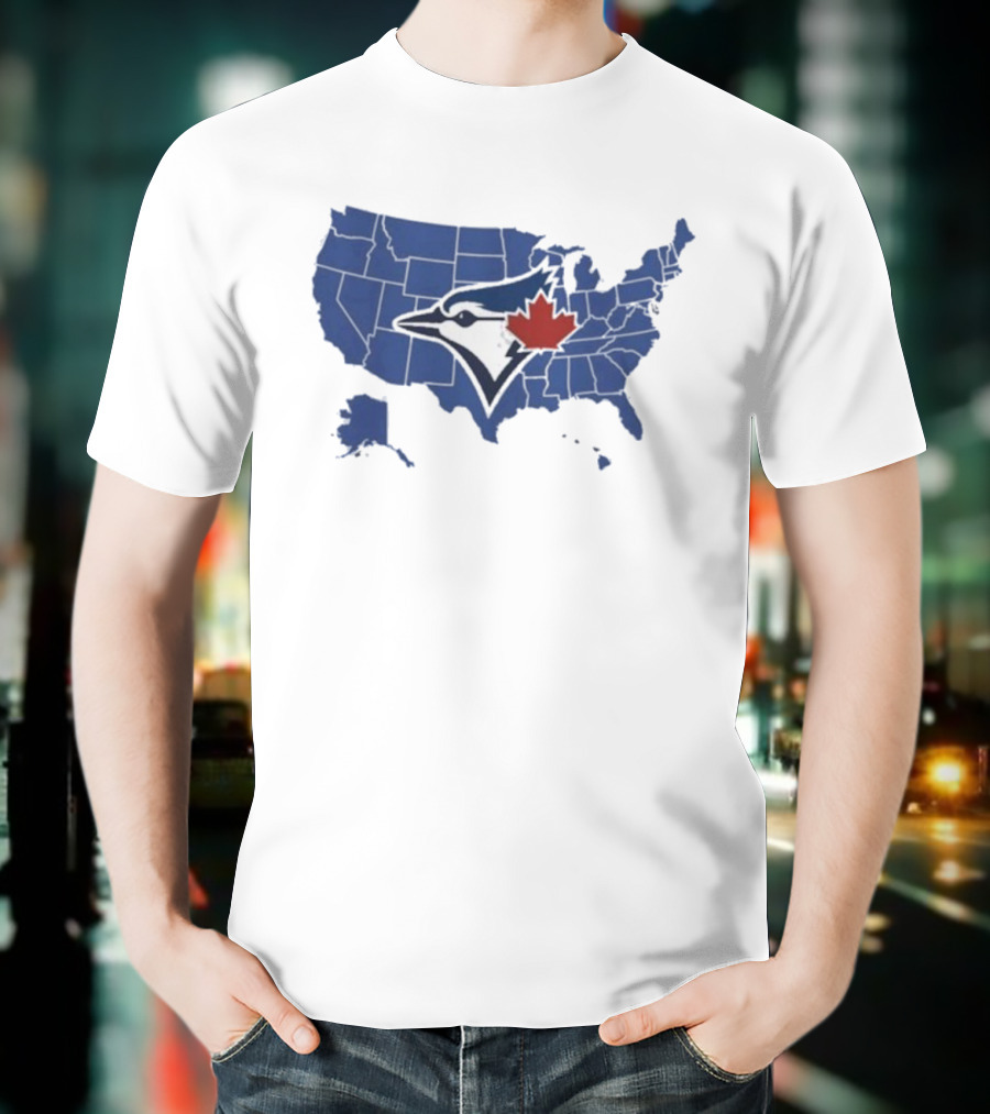 Toronto Blue Jays USA Map Who America Supports World Series T-Shirt