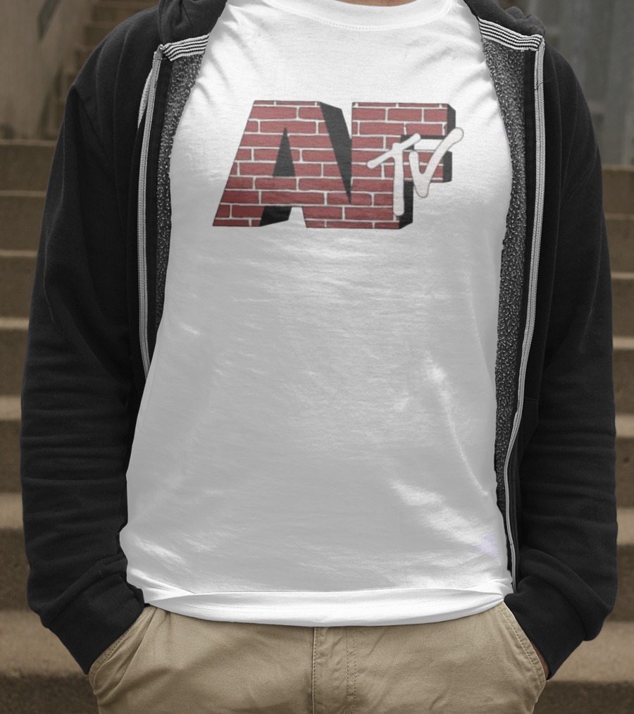 AFTV Brick Pattern Television Logo T-Shirt