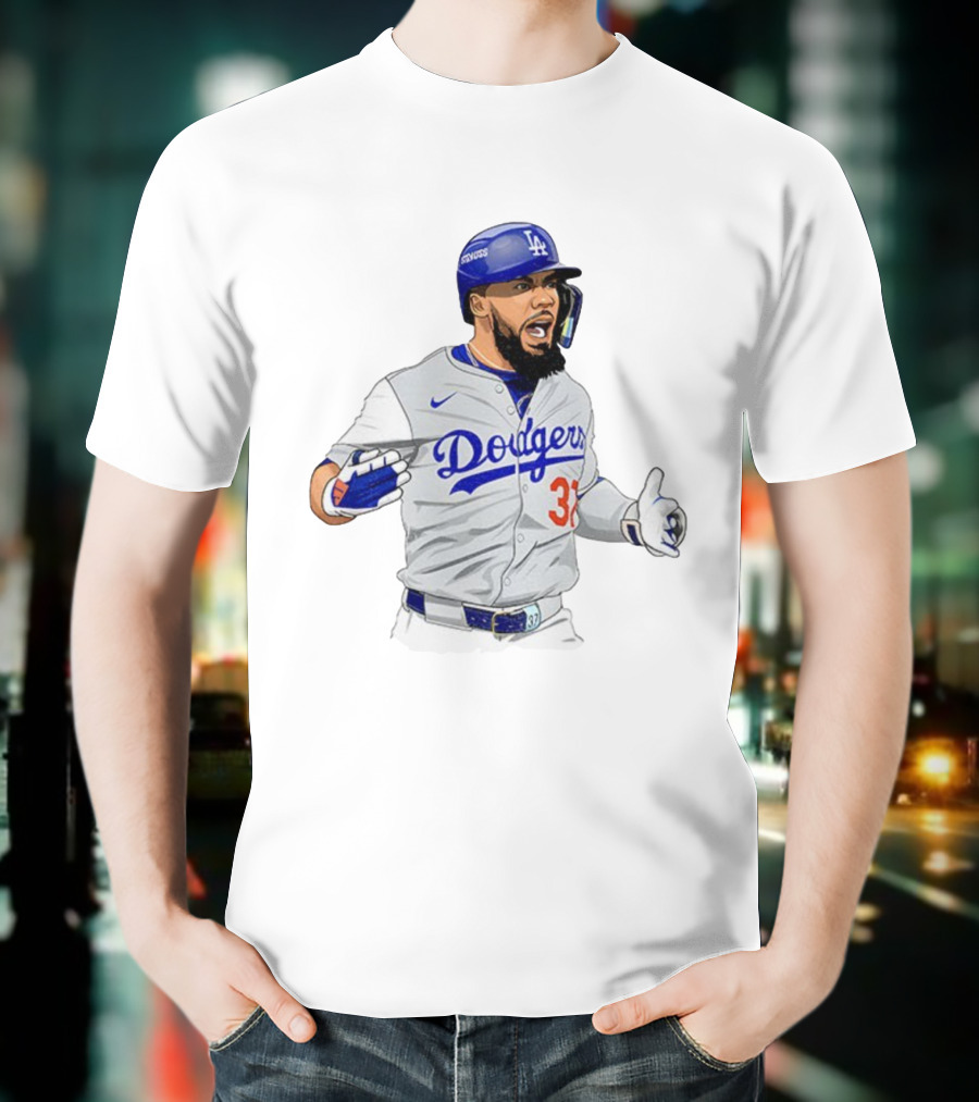 Dodgers Teoscar Hernández Baseball Los Angeles Signature Edition T-Shirt