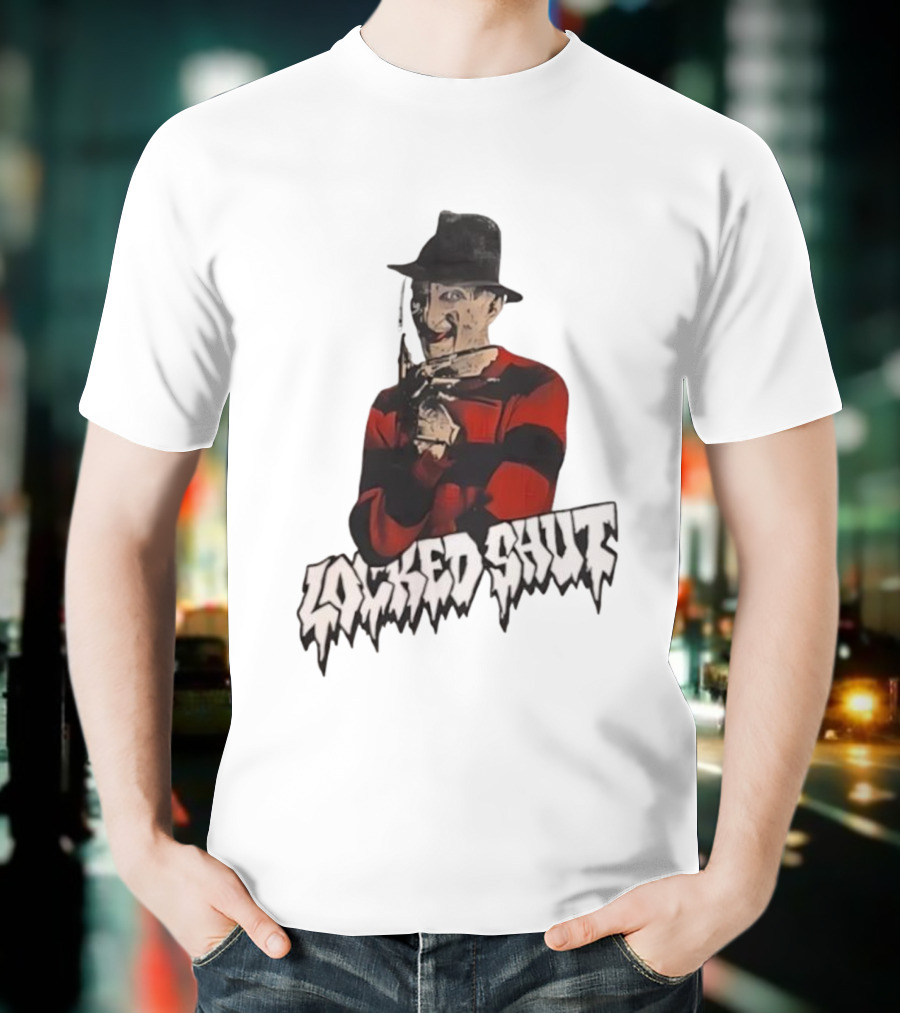 Freddy Krueger Locked Shut Nightmare Horror Character T-Shirt