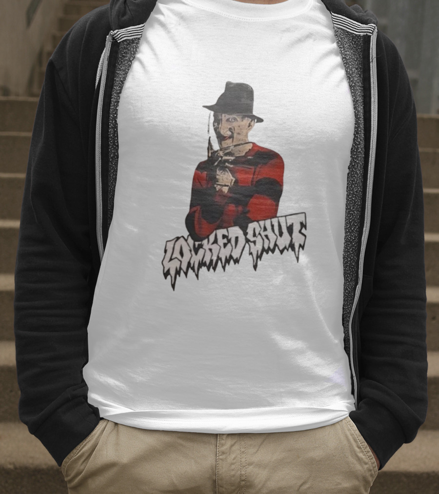 Freddy Krueger Locked Shut Nightmare Horror Character T-Shirt