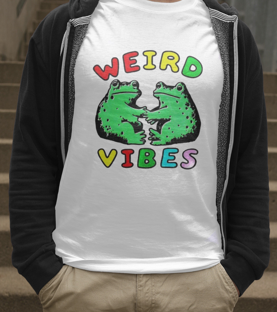 Weird Vibes Funny Frog Cottagecore Toad T-Shirt