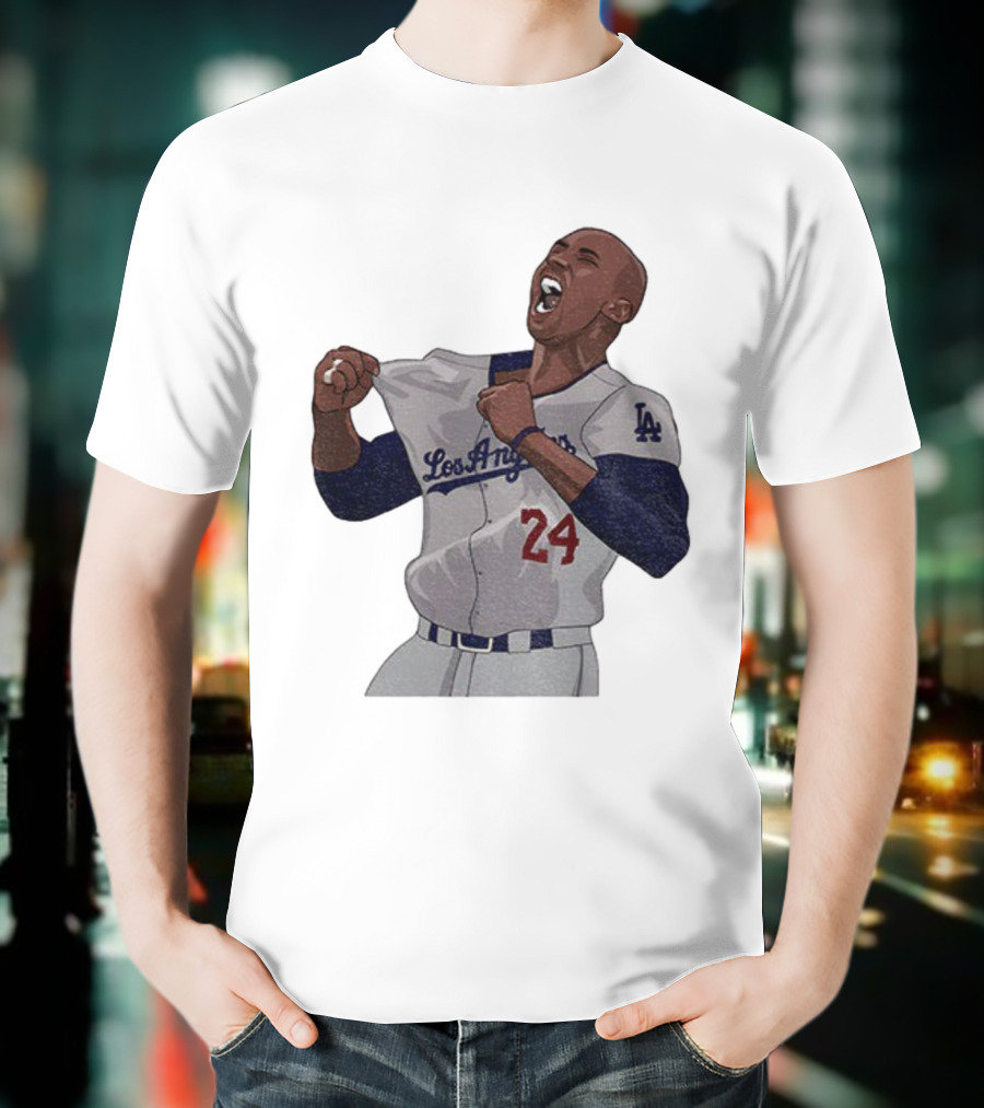 Los Angeles Mamba 24 Dodgers Iconic Tribute T-Shirt