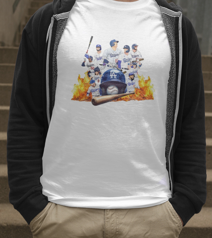 Los Angeles Dodgers 2025 MLB Champions Team Players Baseball T-Shirt