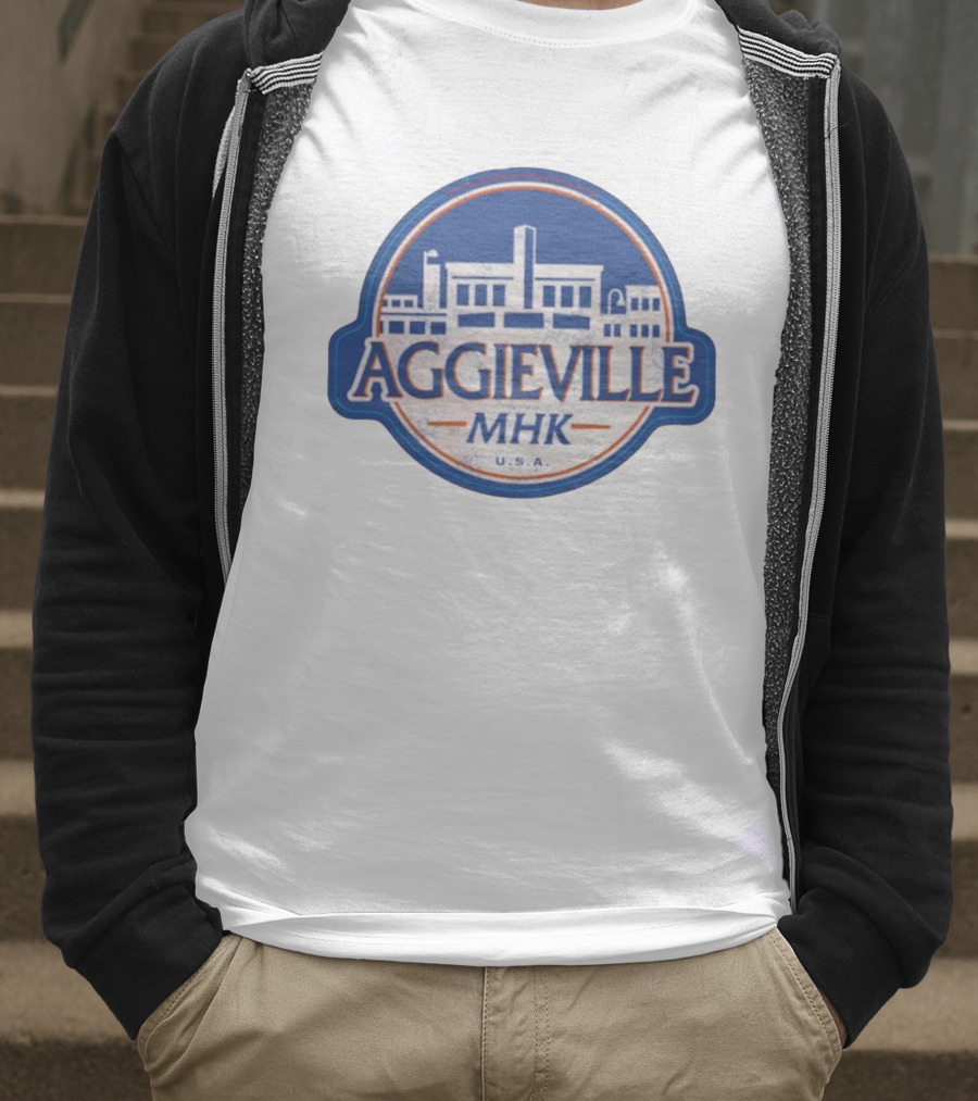 Aggieville MHK USA Manhattan Iconic Retro Style T-Shirt