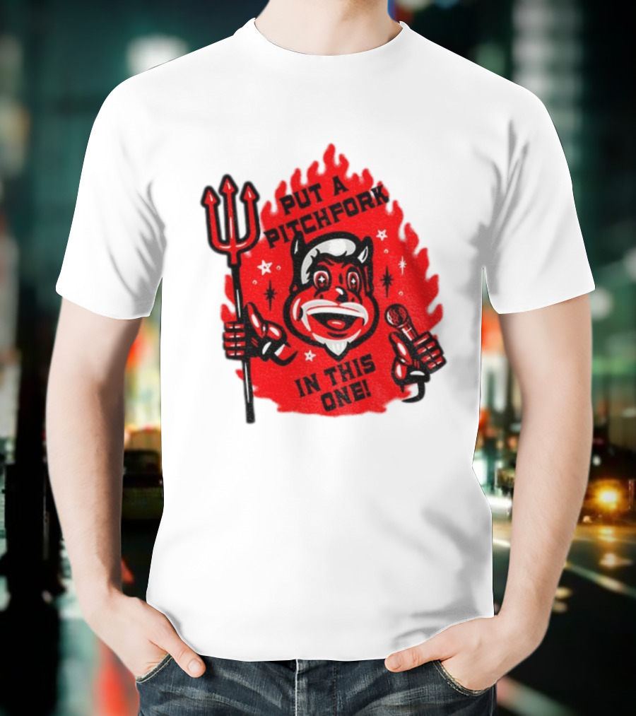 New Jersey Put A Pitchfork In This One NHL Devil Flame Retro T-Shirt