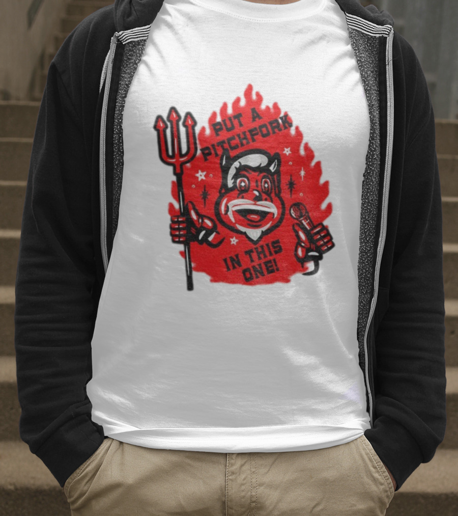 New Jersey Put A Pitchfork In This One NHL Devil Flame Retro T-Shirt