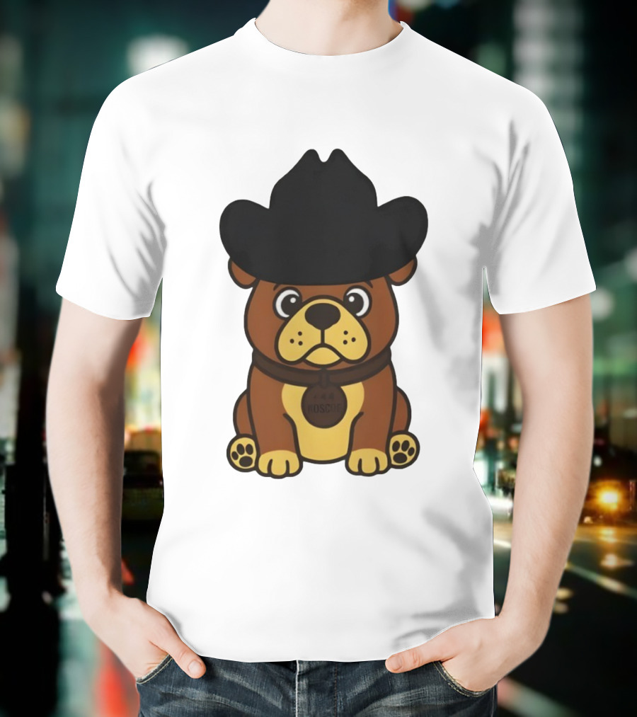 Rodeo Roscoe Dog Cowboy Hat Brown Pup T-Shirt