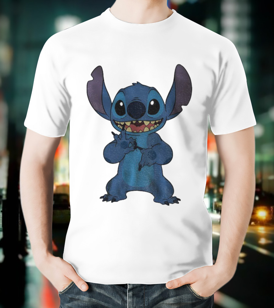 Six Seven 6 7 Meme Funny Stitch Hands Character T-Shirt