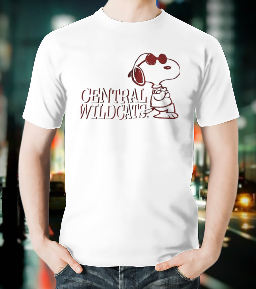 Central Wildcats Snoopy Arizona Wildcats T-Shirt