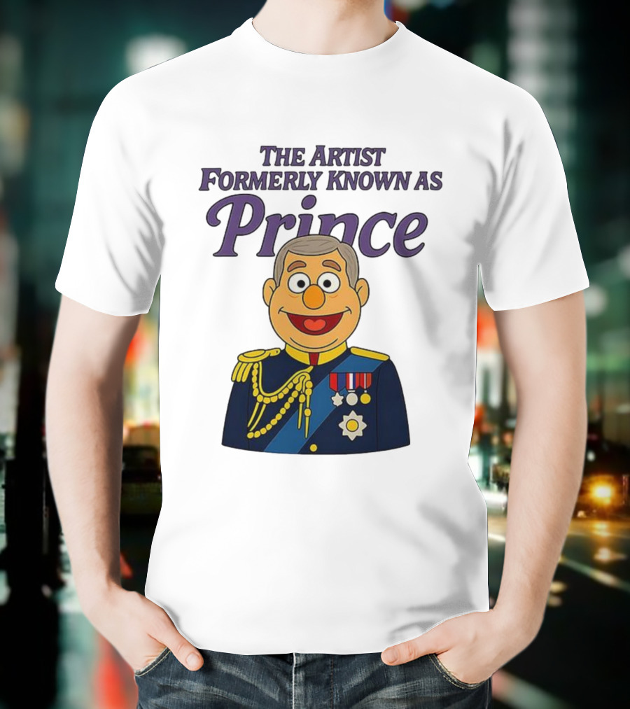 The Artist Formerly Known As Prince Andrew Caricature Royal Cartoon T-Shirt