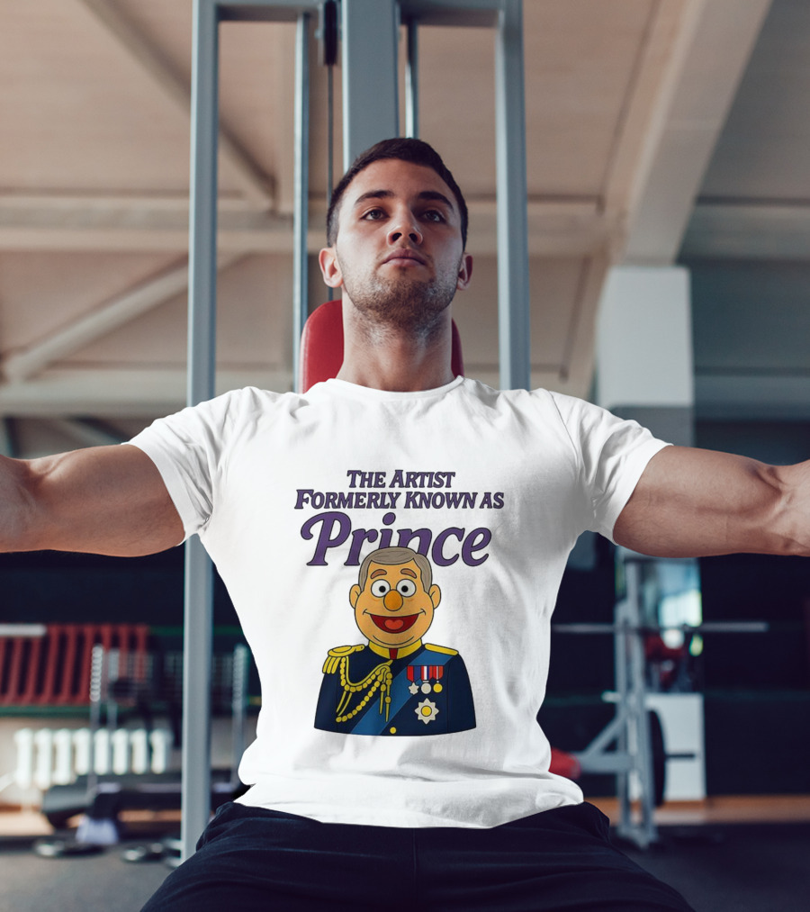 The Artist Formerly Known As Prince Andrew Caricature Royal Cartoon T-Shirt
