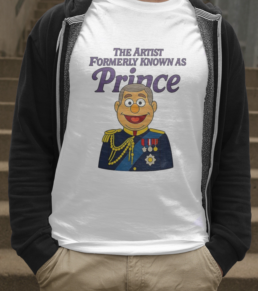 The Artist Formerly Known As Prince Andrew Caricature Royal Cartoon T-Shirt