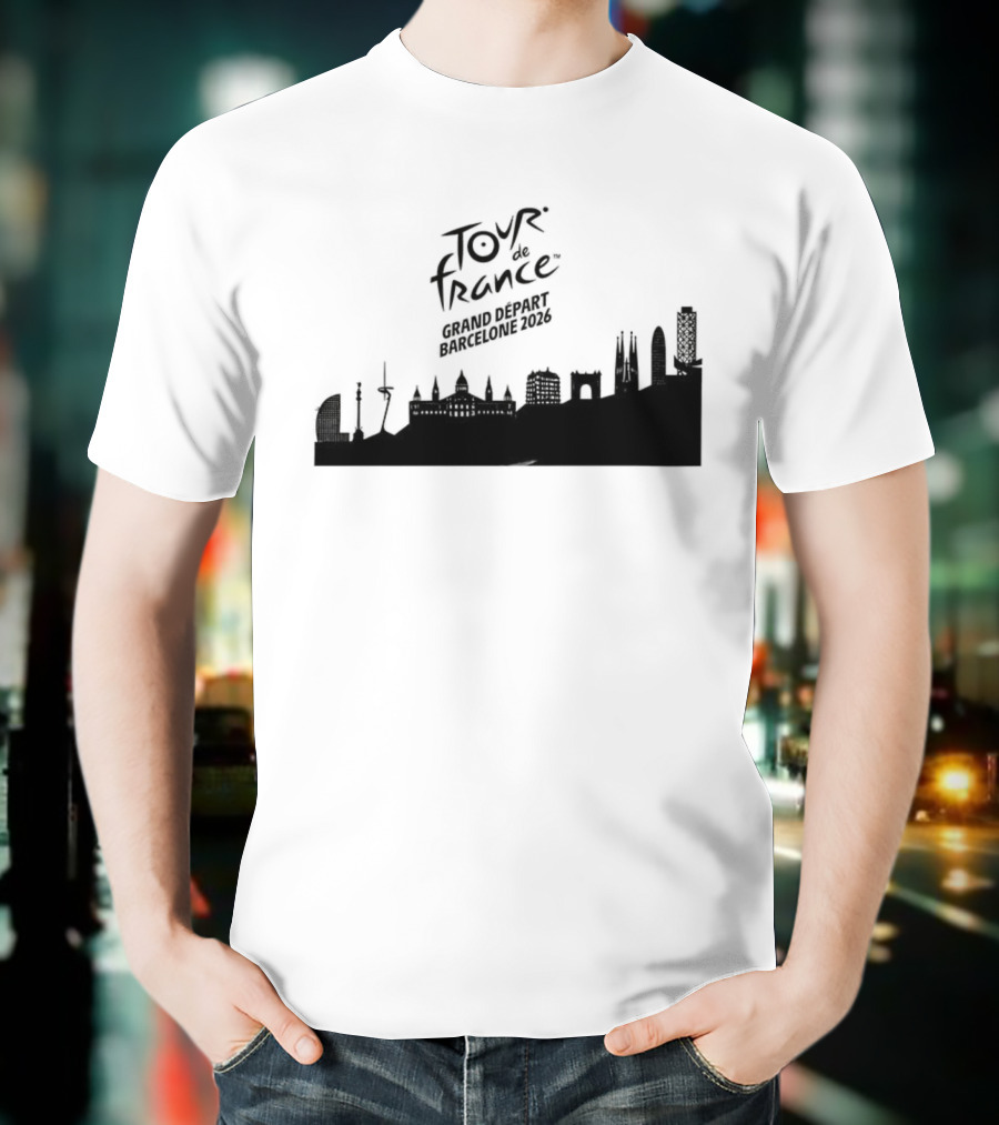 Tour De France Grand Depart Barcelone 2026 Skyline T-Shirt