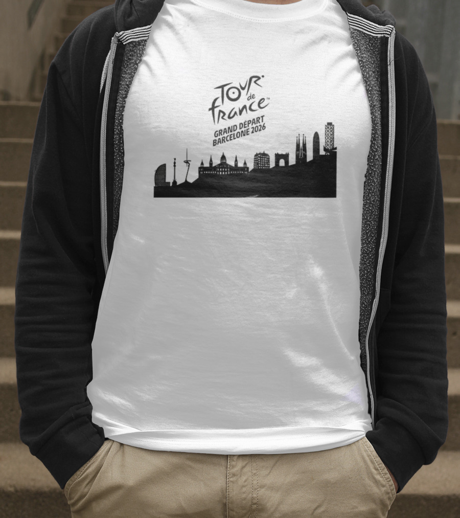 Tour De France Grand Depart Barcelone 2026 Skyline T-Shirt