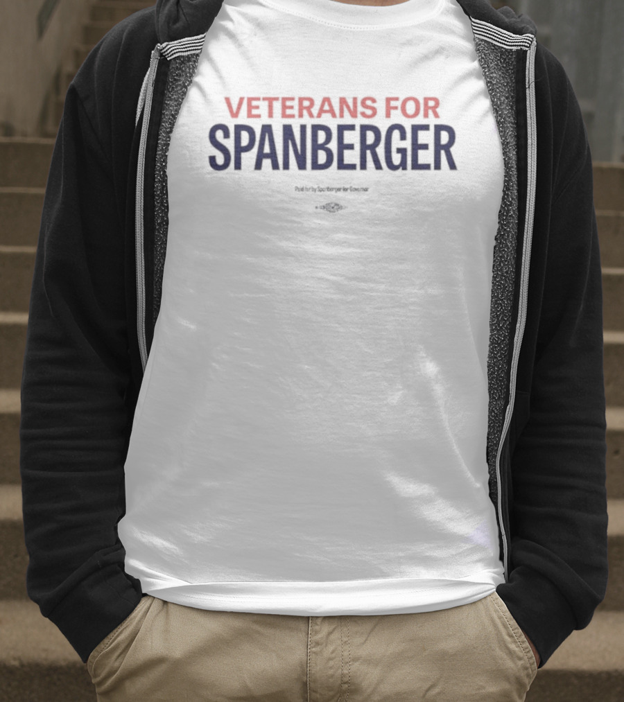 Veterans For Spanberger Paid For By Spanberger For Congress T-Shirt