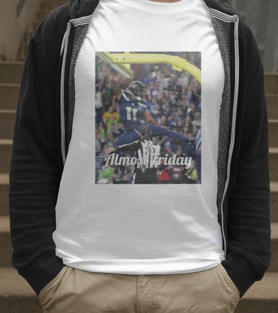 Almost Friday Jaxon Smith-Njigba Touchdown Celebration Seahawks Football T-Shirt