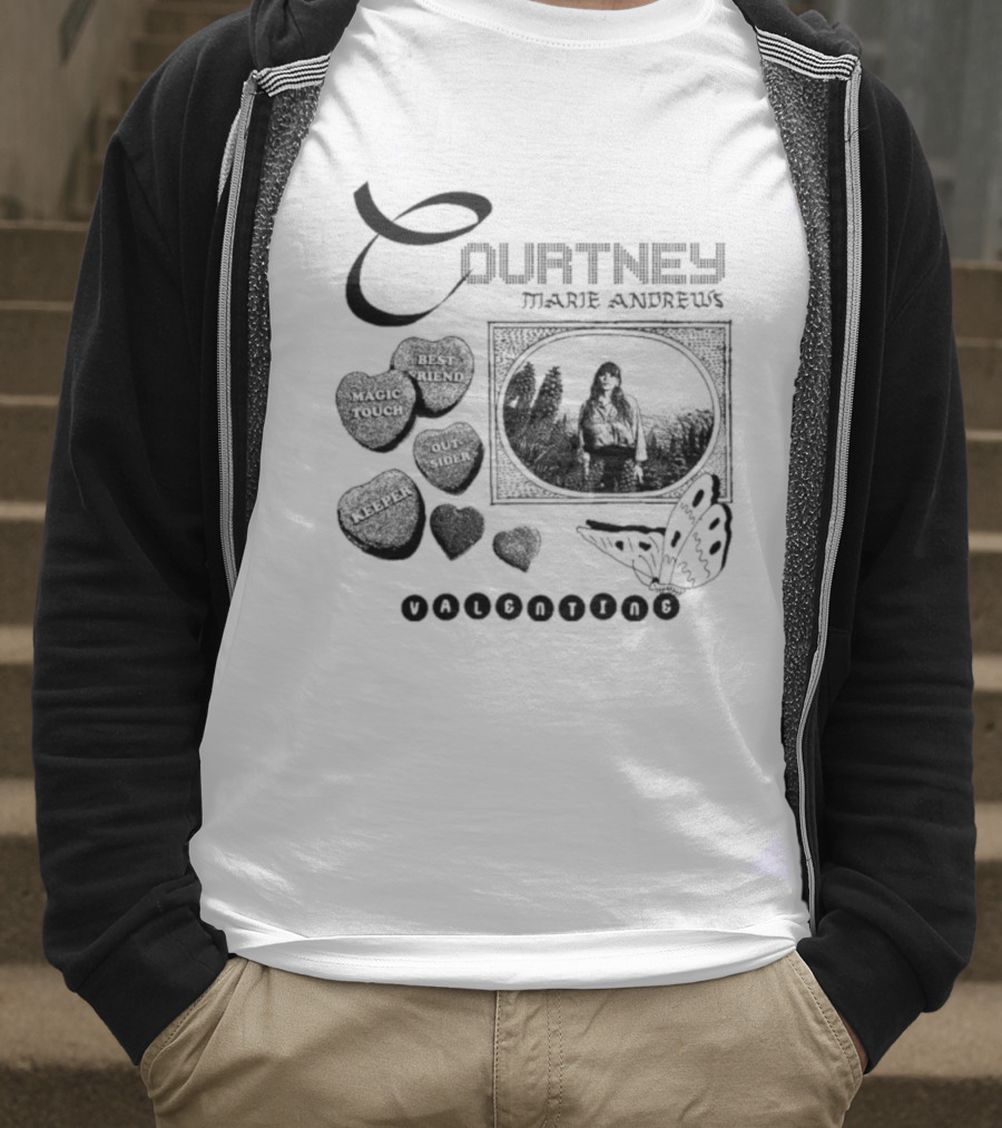 Courtney Marie Andrews Sweetheart Candy Hearts Valentine's Day T-Shirt