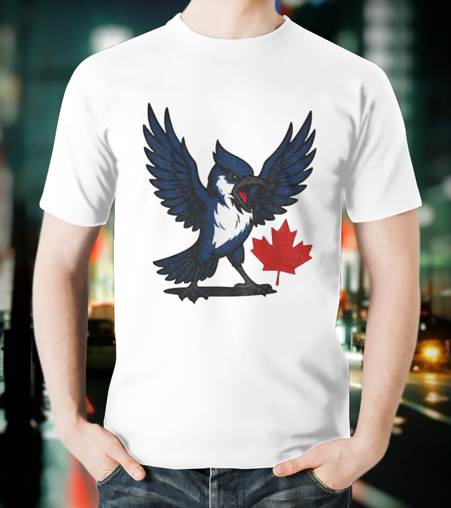Toronto Blue Jays Canadian Blue Jay Go Jays Maple Leaf T-Shirt